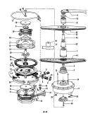 MOTOR & PUMP Diagram and Parts List for DU24H8  Maytag Dishwasher