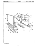 DOOR & ACCESS PANEL Diagram and Parts List for DU24H2C  Maytag Dishwasher