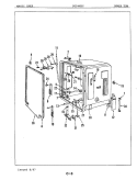 INNER TUB Diagram and Parts List for DU24H2C  Maytag Dishwasher