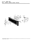 CONTROL PANEL Diagram and Parts List for DU24H2CA  Maytag Dishwasher