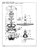 MOTOR & SPRAY ARM Diagram and Parts List for DU24H2CA  Maytag Dishwasher