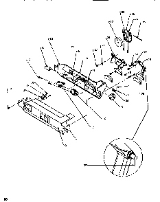 Ice & Water Cavity Diagram and Parts List for SXD520SL-P1182401WL  Amana Refrigerator