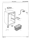 FREEZER COMPARTMENT Diagram and Parts List for RCV5H 87R003 Admiral Freezer