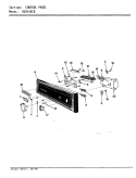 CONTROL PANEL Diagram and Parts List for DU24J6CB  Maytag Dishwasher