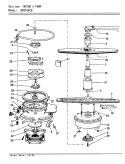 MOTOR & PUMP Diagram and Parts List for DU24J6CB  Maytag Dishwasher
