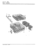 RACK Diagram and Parts List for DU24J6CB  Maytag Dishwasher
