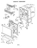 DOOR PARTS Diagram and Parts List for DU100B-02  Magic Chef Dishwasher