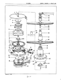 MOTOR, HEATER & SPRAY ARM Diagram and Parts List for DU24H8A  Maytag Dishwasher