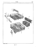 RACK Diagram and Parts List for DU24H8A  Maytag Dishwasher