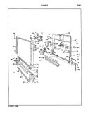 DOOR Diagram and Parts List for DU24H6CB  Magic Chef Dishwasher