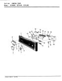 CONTROL PANEL Diagram and Parts List for DC24J6A  Maytag Dishwasher