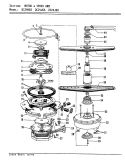 MOTOR & SPRAY ARM Diagram and Parts List for DC24J6A  Maytag Dishwasher