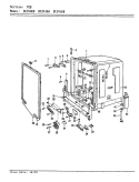 TUB Diagram and Parts List for DC24J6A  Maytag Dishwasher