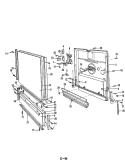DOOR PARTS Diagram and Parts List for DU24H2  Maytag Dishwasher