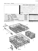 RACK Diagram and Parts List for DU24H2  Maytag Dishwasher