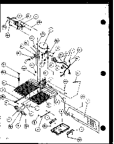 Machine Compartment - Tecumseh Compressor Diagram and Parts List for SZ22ML-P1120608WL  Amana Refrigerator