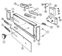 CONTROL PANEL (DU18J4C) Diagram and Parts List for DU18J4C  Maytag Dishwasher