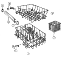 Part Location Diagram of 03100013 Maytag UPPER RACK