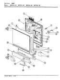 DOOR Diagram and Parts List for DU75CA-20  Magic Chef Dishwasher