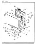 DOOR Diagram and Parts List for DU110CA-20  Magic Chef Dishwasher