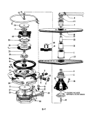 MOTOR & PUMP Diagram and Parts List for DU24H4  Maytag Dishwasher