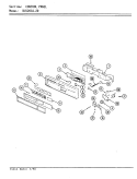 CONTROL PANEL Diagram and Parts List for DU120CA-20  Magic Chef Dishwasher