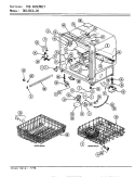 TUB ASSEMBLY Diagram and Parts List for DU120CA-20  Magic Chef Dishwasher