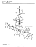 PUMP ASSEMBLY Diagram and Parts List for DU120CA-20  Magic Chef Dishwasher
