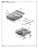 RACK Diagram and Parts List for DU120DA-35  Magic Chef Dishwasher