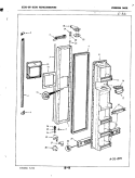 FREEZER DOOR Diagram and Parts List for RND22AA-3A 3M53B Admiral Refrigerator