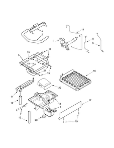 Evaporator, Grid, And Water Parts Diagram and Parts List for MIM1555ZRS0  Maytag Ice Maker