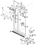Part Location Diagram of 61001032 Whirlpool RAIL, HORIZONTAL SUPPORT