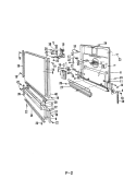 DOOR Diagram and Parts List for DU24H6  Maytag Dishwasher