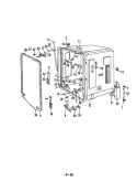TUB Diagram and Parts List for DU24H6  Maytag Dishwasher