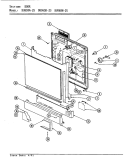 DOOR Diagram and Parts List for DU96DK-25  Magic Chef Dishwasher