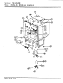 TUB ASSEMBLY Diagram and Parts List for DU96DK-25  Magic Chef Dishwasher