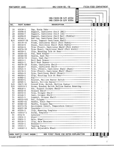 Fresh Food Compartment Page 3 Diagram and Parts List for 19894A  Admiral Refrigerator