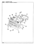 CONTROL PANEL Diagram and Parts List for DU96DN-35  Magic Chef Dishwasher