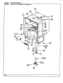 TUB ASSEMBLY Diagram and Parts List for DU96DN-35  Magic Chef Dishwasher