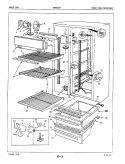 FRESH FOOD COMPARTMENT Diagram and Parts List for NENS227F 5M50B Maytag Refrigerator