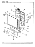 DOOR Diagram and Parts List for DU55CN-35  Magic Chef Dishwasher