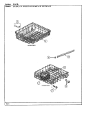 RACK Diagram and Parts List for DU55CN-35  Magic Chef Dishwasher