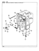 TUB ASSEMBLY Diagram and Parts List for DU55CN-35  Magic Chef Dishwasher