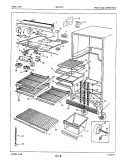 FRESH FOOD COMPARTMENT Diagram and Parts List for NENT217FA 5D80A Crosley Refrigerator
