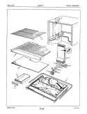 FREEZER COMPARTMENT Diagram and Parts List for NENT217FA 5D80A Crosley Refrigerator