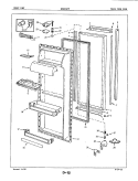 FRESH FOOD DOOR Diagram and Parts List for BDNS24F9A 5L56A Maytag Refrigerator