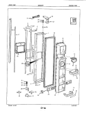 FREEZER DOOR Diagram and Parts List for BDNS24F9A 5L56A Maytag Refrigerator