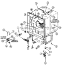 Part Location Diagram of 95001001 Whirlpool Element, heating assy