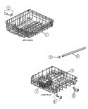 RACK (DU55DN - 45, 48, 55) Diagram and Parts List for DU55DN-45  Magic Chef Dishwasher