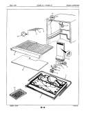FREEZER COMPARTMENT Diagram and Parts List for RB17EY-1A 7C02A Magic Chef Refrigerator